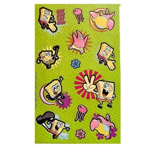 Sandylion Stickers Maxi SpongeBob SquarePants Karate theme Vintage