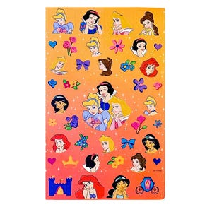 Sandylion Stickers Maxi Disney Princess Kromekote theme Vintage