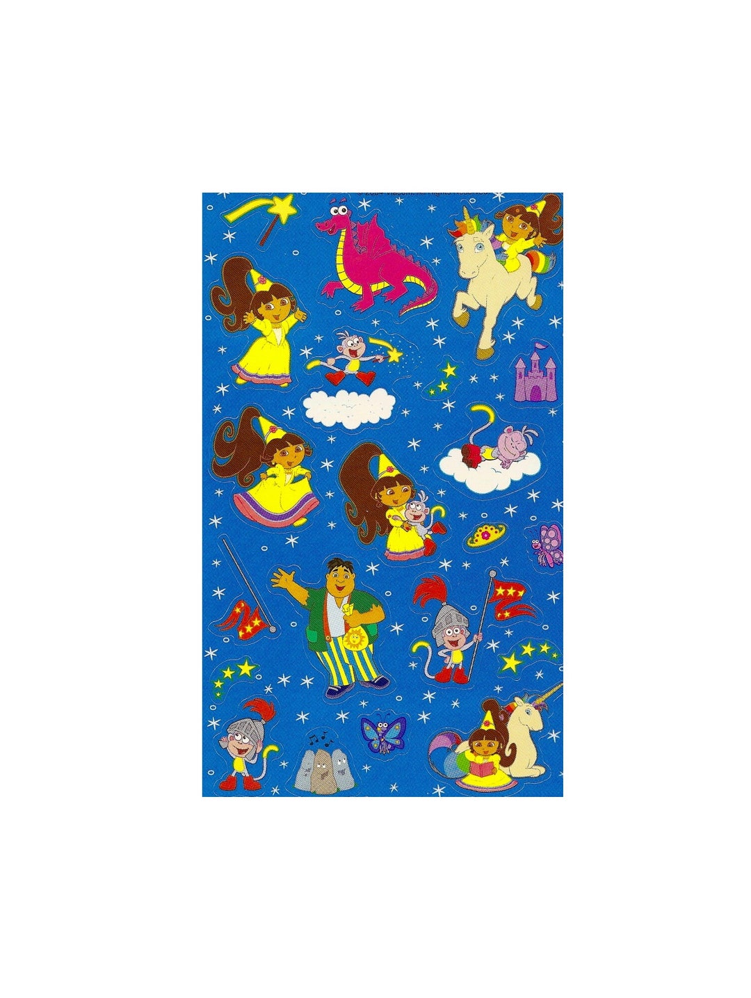 Sandylion Stickers Maxi Princess Dora the Explorer Theme Vintage