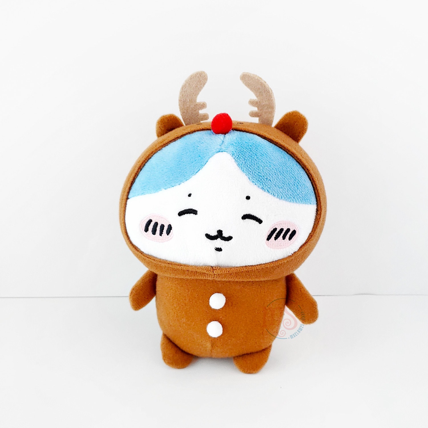 希少　ちいかわ　クリスマスだよ　マスコット　クリスマス　ハチワレ　トナカイ ちいかわ クリスマスだよ！ぷちミニマスコット（ハチワレ