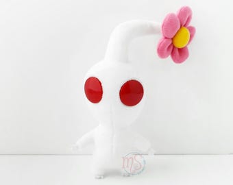 Pikmin | All Star Collection | Pikmin (White) Small Beanie Plush | 5.5&quot; (13.5cm)