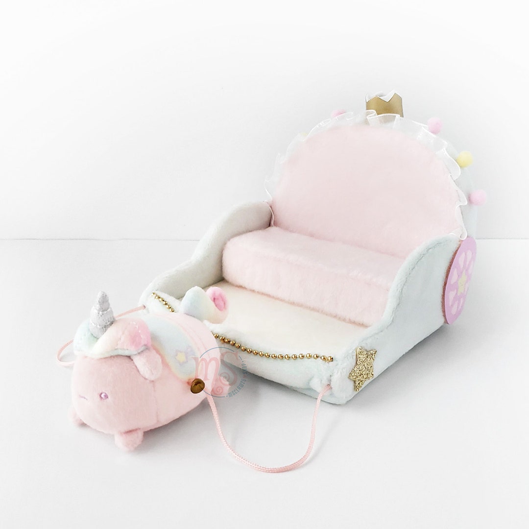 Sumikko Gurashi Fairy Tale Tapioca unicorn & Carriage Tenori Mini Plush ...