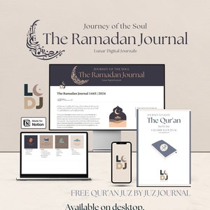 The Ramadan Journal 2024 | Journey of The Soul | Islamic Digital Journal via Notion