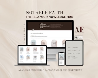 Das islamische Wissenszentrum | V4.0 | Digitaler Arbeitsbereich für islamische Notizen | Bemerkenswerter Glaube – über Notion | Zuvor „The Deen Journal“