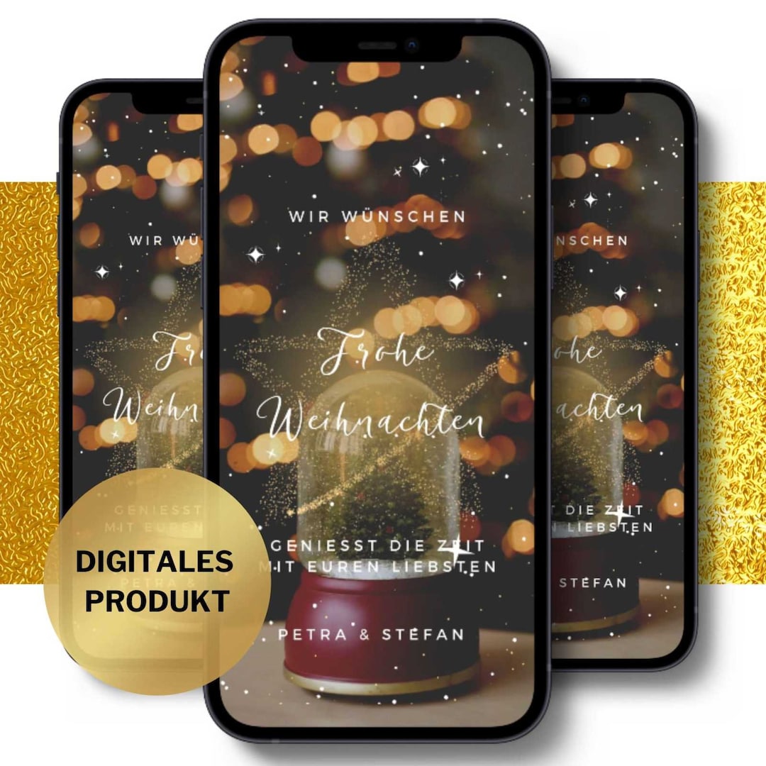 Weihnachtsgrüße digital animiert, Ecard Weihnachten, digitale