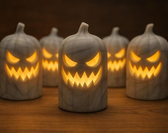 Pumpkin Tealight Holder – 3D Printable STL Digital Download | Lantern Decor