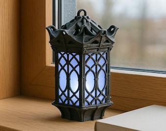 Gotisk lykta STL – ljusstake, medeltida fantasiheminredning, Halloween-värmeljus | 3D-utskrivbar