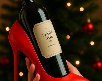 High Heel Wine Bottle Holder STL – Stylish Wine Rack – 3D Printable Digital Download – Gift for Her