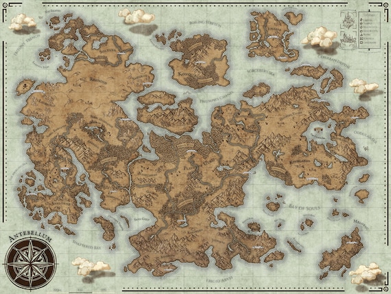 その他 RPG WORLD MAP COLLECTION free version rpg world map (2.5 maps stitched together due