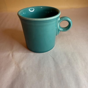 Fiesta Fiestaware Homer Laughlin Turquoise Blue Coffee Mug