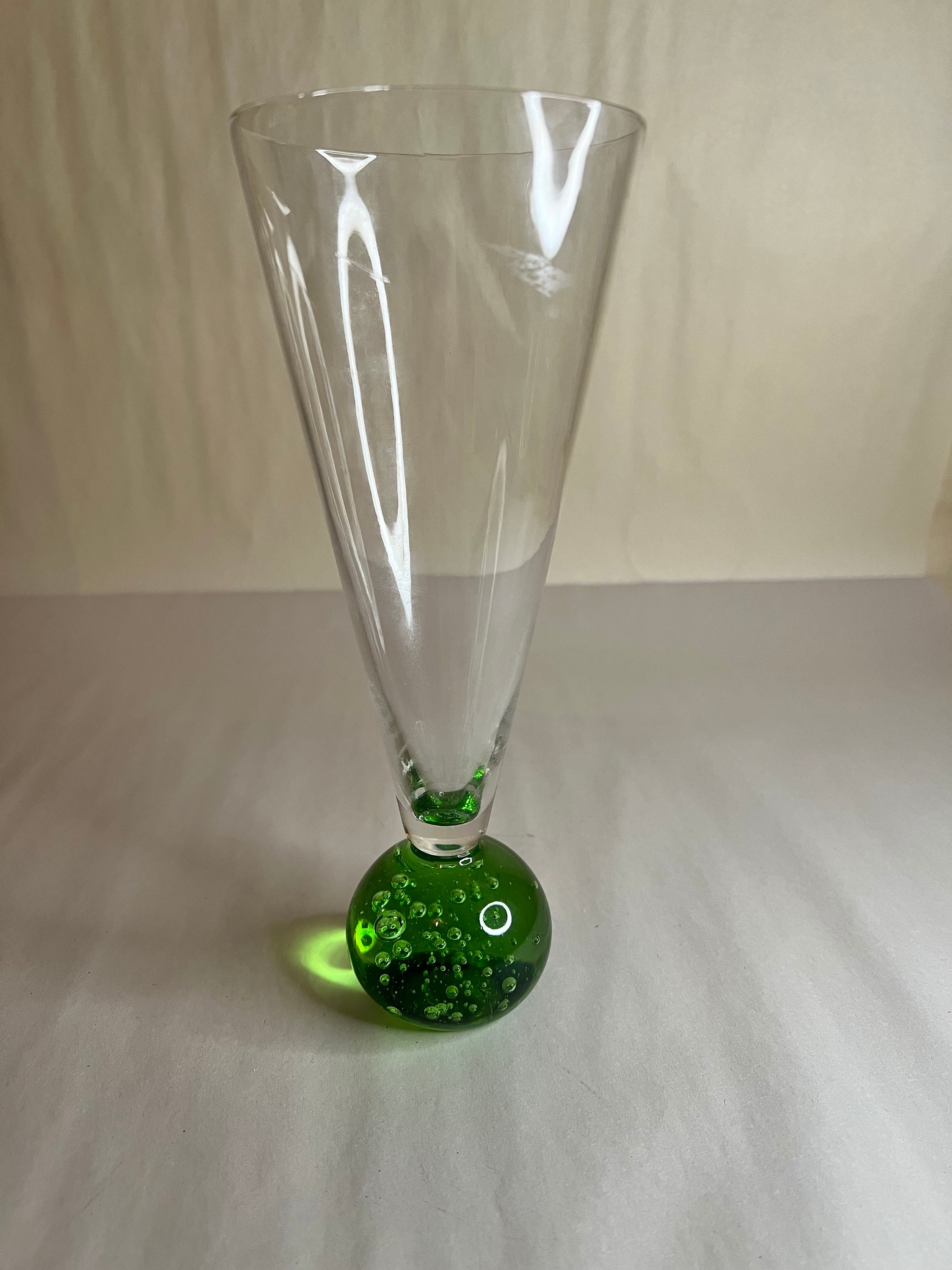 ヴィンテージ ムラーノ ブリカンテ 気泡 バブル アートガラス フラワーベース Vintage Bubble Vase - Etsy