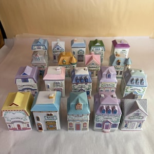 Vintage Porcelain Lenox Spice Village Set of 18