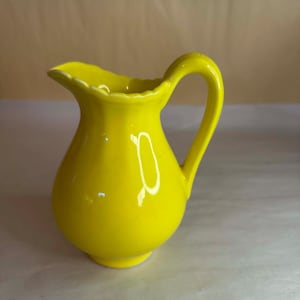 Vintage Royal Haeger Yellow Knob Top Canister