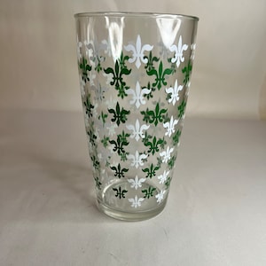 Vintage Hazel Atlas Flur De Lis Glas