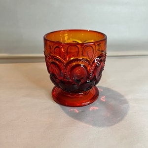 Moon and Star Amberina 5 oz Juice Glass