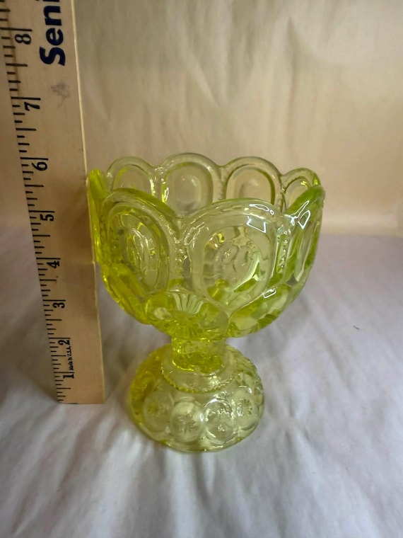 Moon and Star LG Wright Vaseline Uranium Candy Dish - Etsy