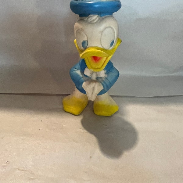 VINTAGE Walt Disney Productions Donald Duck Squeak Toy DELU 8”