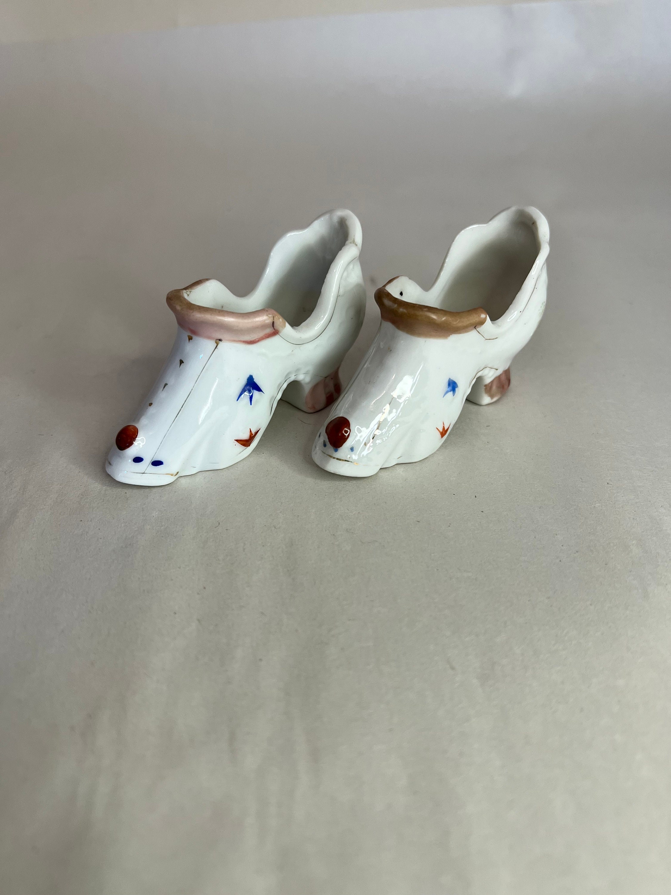 Vintage Pair Made in Occupied Japan Ceramic Hand Painted Shoes - Etsy