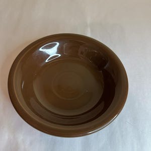 Vintage Homer Laughlin Fiesta Ware Brown Fruit Bowl