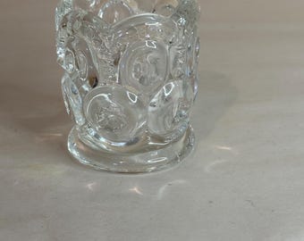 L.G. Wright Moon and Star Clear Toothpick Holder