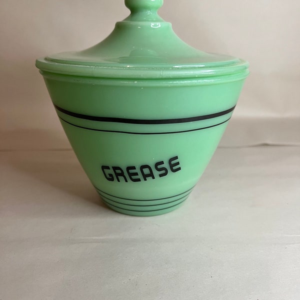 Jadeite Grease Jar