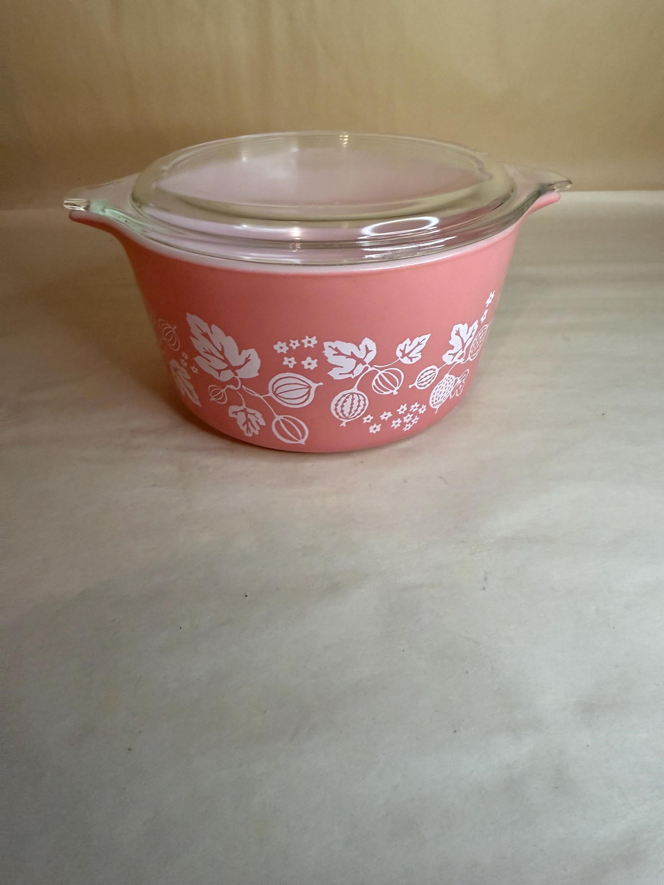 Vintage Pyrex Pink Gooseberry Round Casserole 473 One Quart - Etsy
