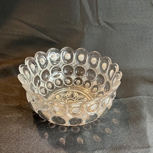 Moon and Star Serving Bowl 1800s EAPG Flint Imperial Glass