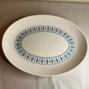 Homer Laughlin Richelieu Fleur De Les Oval Serving Platter