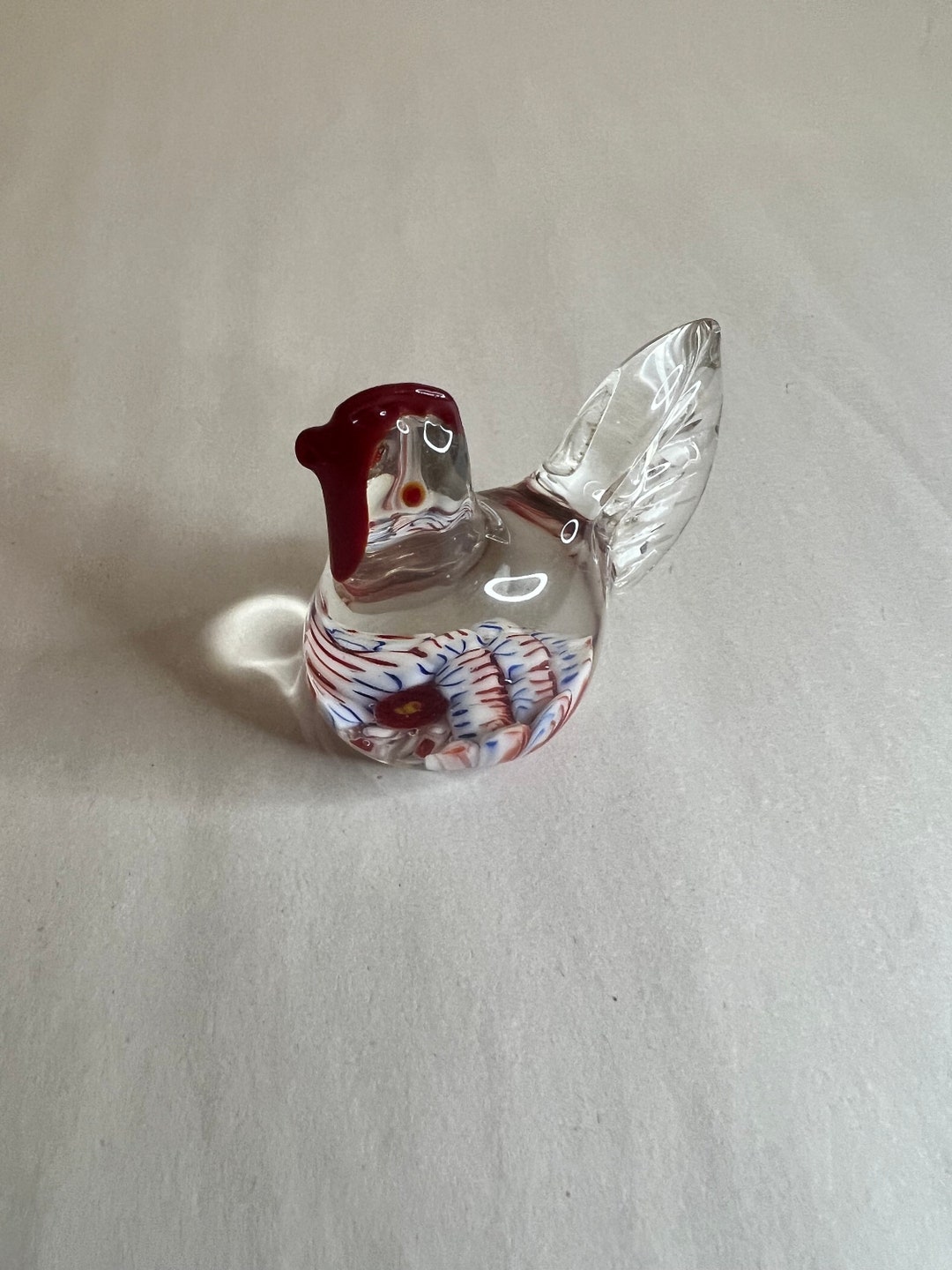 Vintage Murano Italian Millefiori Chicken Paperweight - Etsy