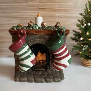 The Bridge Collection Frosted Sugar Cookie Salt & Pepper Shakers - Christmas Tree & Snowflake Ceramic Set - View #2