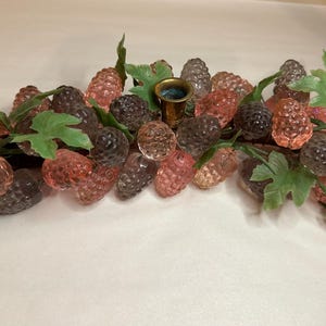 Vintage Lucite Trauben Kerzenständer Herzstück Cluster
