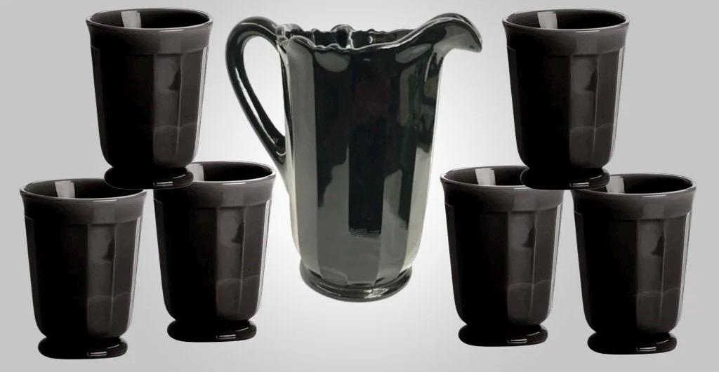 ヴィンテージMosser Glass　ラージサイズ　脚付きベリーボウル 　刻印 Vintage Mosser Glass - Etsy