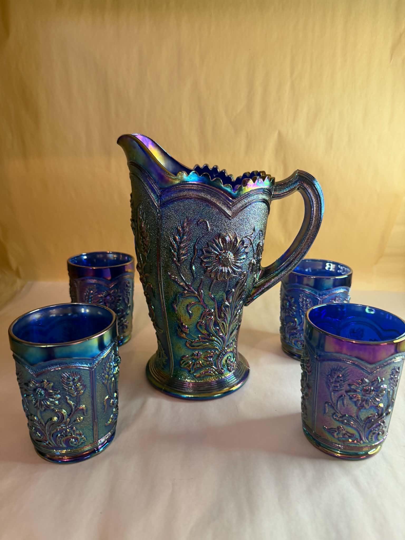 Fenton Purple Pitcher - Etsy