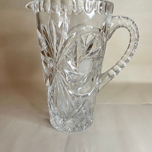 Beautiful AB American Brilliant Period Cut Glass Pitcher