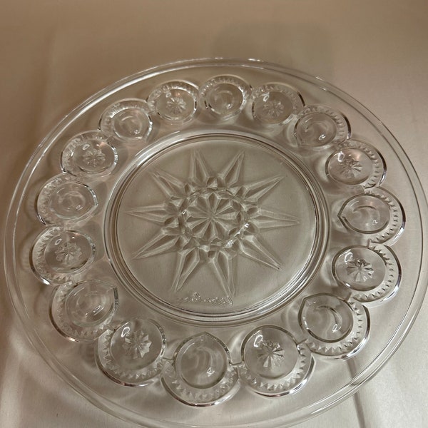 Moon and Star Crystal 10” Dinner Plate