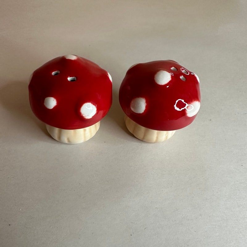 Wood Mushroom Salt + Pepper Shakers main image 1