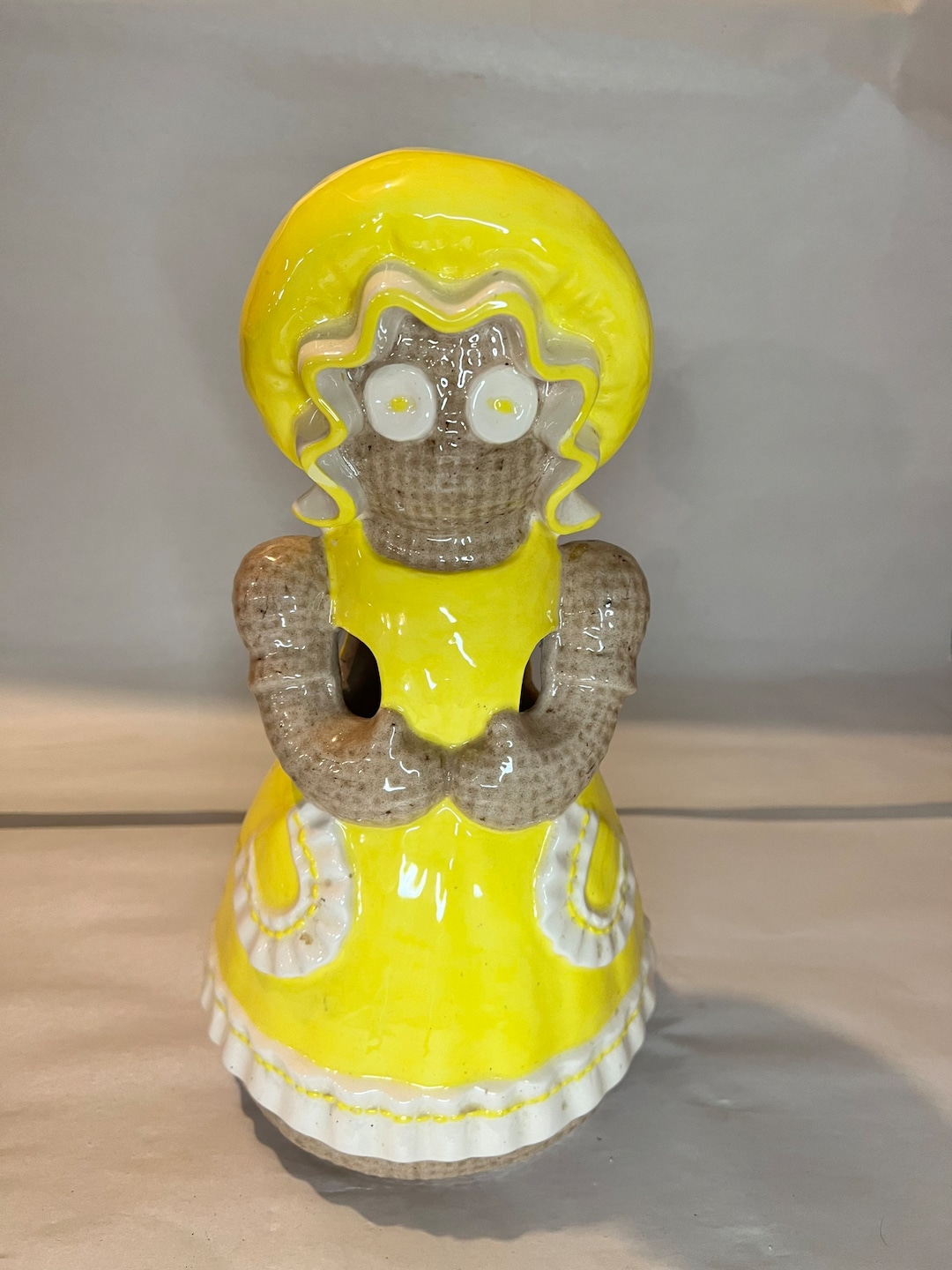 Vintage 1970s Kitchen Woman Lady Kitschy Utensils Holder Ceramic Etsy