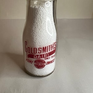 Vintage Dairy Bottle Goldsmith’s Dairy
