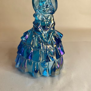 Vintage Wheaton Blue Carnival Southern Belle Figurine
