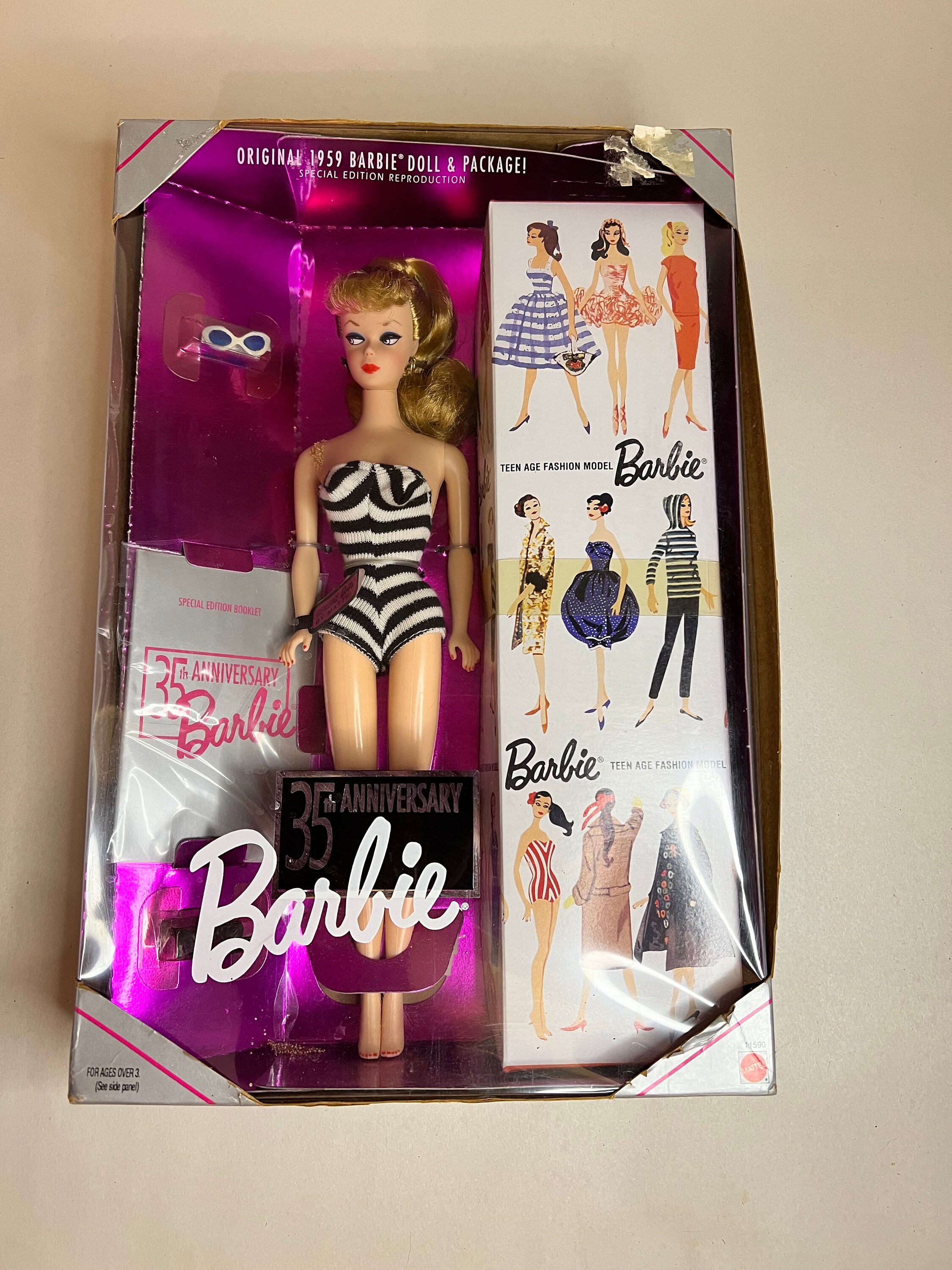 Barbie 35th Anniversary Doll Replica of 1959 Original Etsy