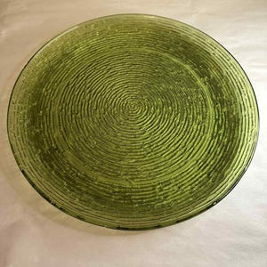 Anchor Hocking vintage Soreno vert avocat grand plat