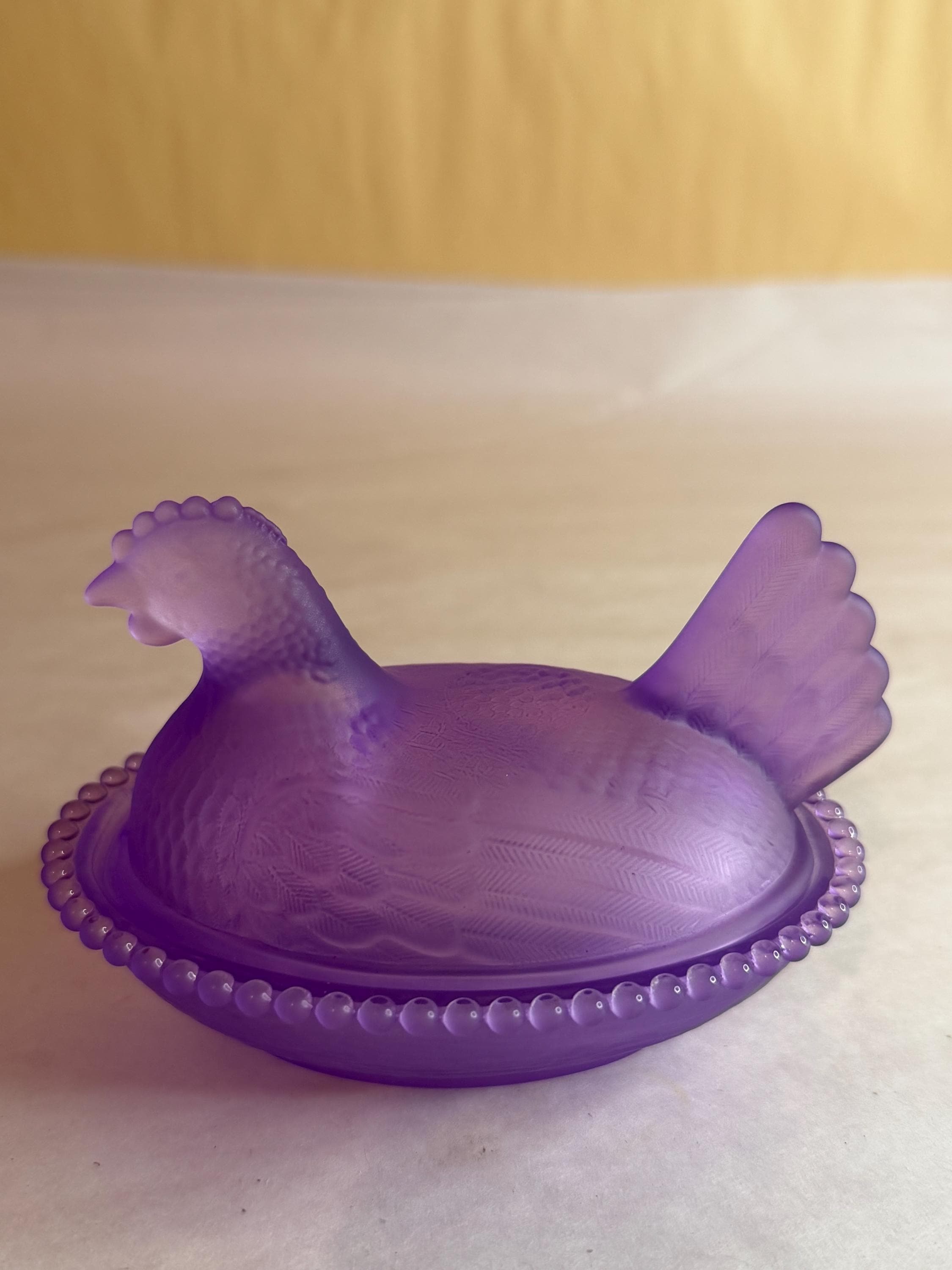 Roses Closet Limted Satin Purple Hen on Nest - Etsy