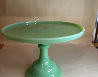 Jadeite Pastry Cakeplate Cake 10” Stand