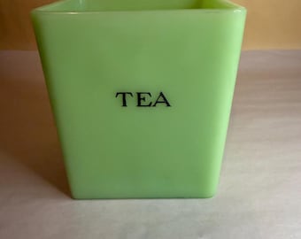 Vintage Jadeite Tea Canister