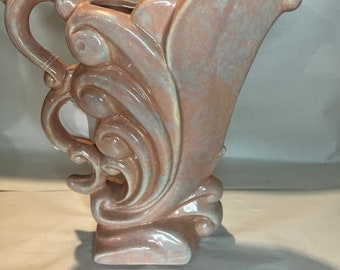 ヴィンテージ 1940年代 ハルアート 水差し 陶器 大型花瓶 野花 W-11 8