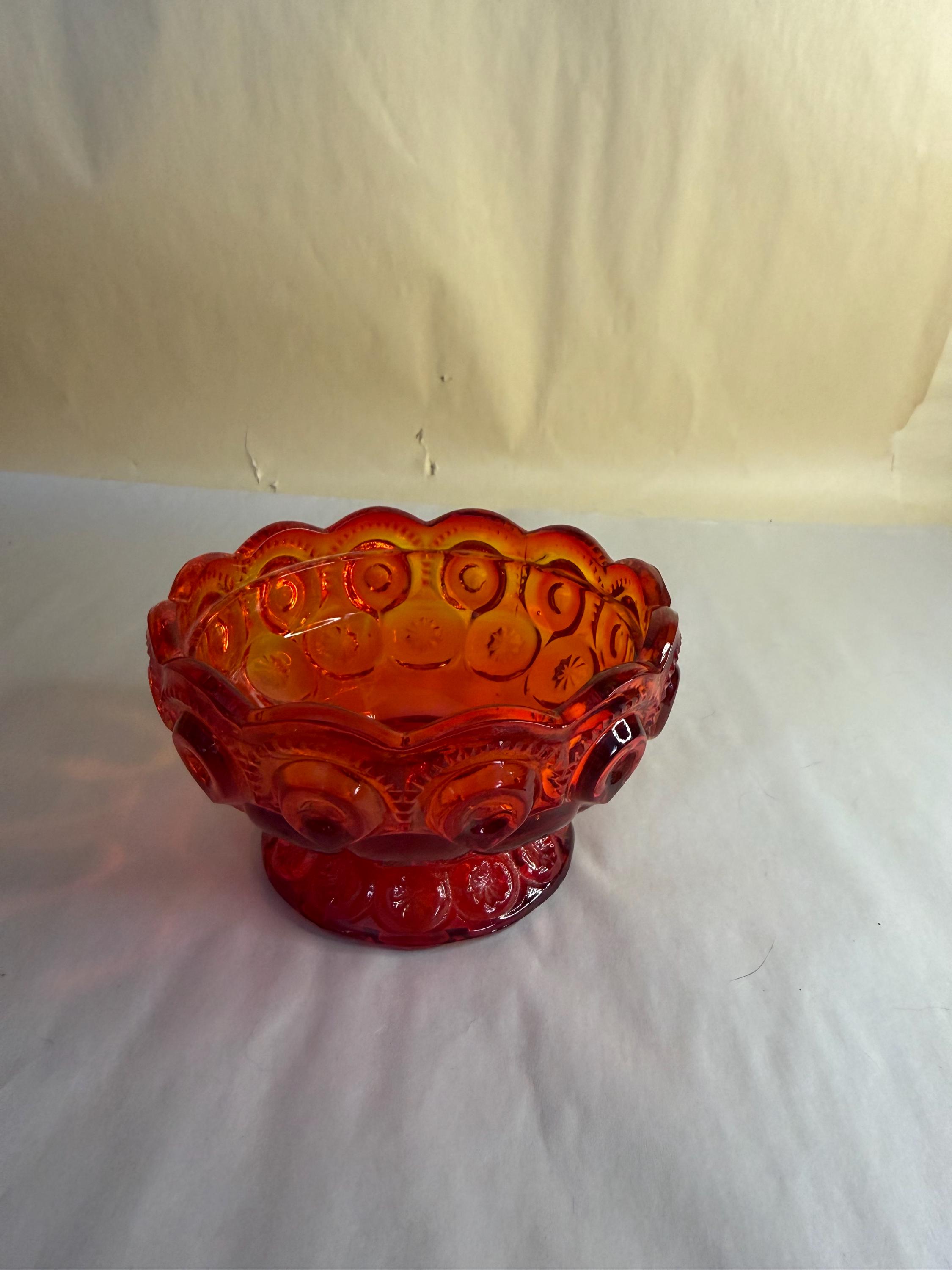 Glass Amberina Lamp - Etsy