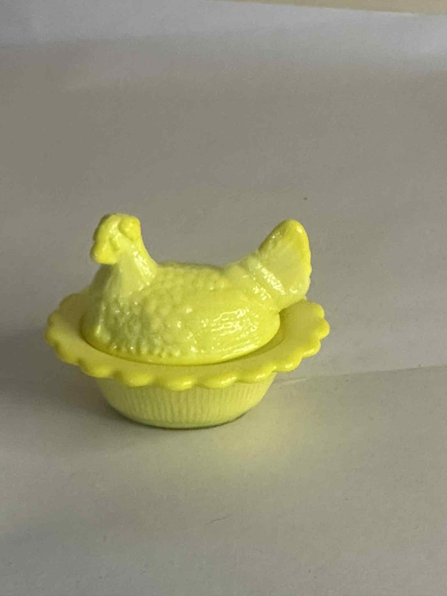 Mini Hen on Nest Dandelion Yellow Salt Dip - Etsy