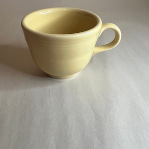 Vintage Fiesta Homer Laughlin Retired Color Pale Yellow Teacup