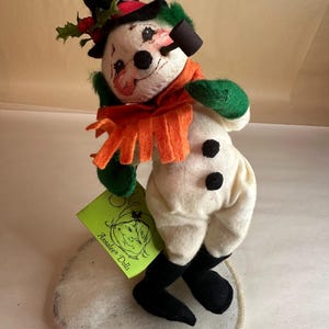 Vintage Annalee Doll Gift Snowman