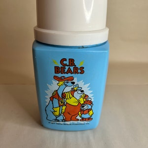 1977 C.B. BEARS Hanna Barbera Animated Characters Vintage Thermos